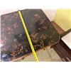 Image 6 : Theodore Alexander Octagonal Side Table w/ Asian Floral Top 32" x 32" x 30"H