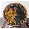 Image 1 : Decorative Charger Plate w/ Leaf Motif made in the Philippines 23" Dia