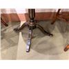 Image 8 : Theodore Alexander Round Side Table on Pedestal Base w/ Asian Floral Top 28" Dia, 28"H