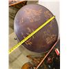 Image 9 : Theodore Alexander Round Side Table on Pedestal Base w/ Asian Floral Top 28" Dia, 28"H