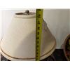 Image 6 : Table Lamp w/ Chimney Pot Base & Off-White Shade 28"H
