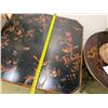 Image 4 : Theodore Alexander Octagonal Side Table w/ Asian Floral Top 32" x 32" x 30"H