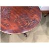 Image 3 : Theodore Alexander Round Side Table on Pedestal Base w/ Asian Floral Top 28" Dia, 28"H