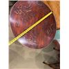Image 5 : Theodore Alexander Round Side Table on Pedestal Base w/ Asian Floral Top 28" Dia, 28"H