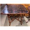 Image 1 : Theodore Alexander Octagonal Side Table w/ Asian Floral Top 32" x 32" x 30"H