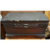 Image 1 : Wooden Chest w/ Ribbed Design & Hinged Lid made in China 18" x 12" x 10"H