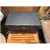 Image 2 : Wooden Chest w/ Ribbed Design & Hinged Lid made in China 18" x 12" x 10"H