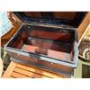 Image 3 : Wooden Chest w/ Ribbed Design & Hinged Lid made in China 18" x 12" x 10"H