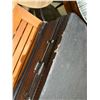 Image 5 : Wooden Chest w/ Ribbed Design & Hinged Lid made in China 18" x 12" x 10"H