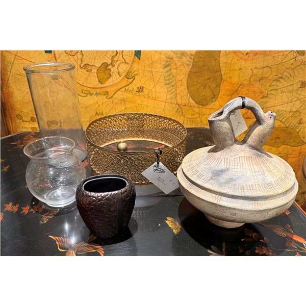 Multiple Decorative Containers, Misc Styles & Sizes