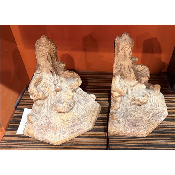 Qty 2 Old World Corner Wall Sconces 7"L