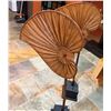 Image 3 : Qty 2 Decorative Fans on Metal Bases made in Vietnam 39"H