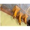 Image 4 : Qty 3 Curved Wooden Corbel Columnar Wall Shelves, Misc Sizes