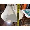 Image 6 : Table Lamp w/ Curved Base & White Shade 30"H
