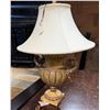 Image 1 : Table Lamp w/ Urn Base & Off-White Shade 32"H