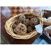 Image 2 : Qty 2 Baskets w/ Wicker Filler Balls, Figurine, Starfish Décor, etc Misc Sizes
