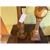 Image 4 : Wooden Candle Holder & Orb Shaped Sculpture on Base, Misc Sizes