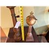 Image 5 : Wooden Candle Holder & Orb Shaped Sculpture on Base, Misc Sizes