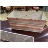 Image 3 : Qty 2 Striped Rectangular Lamp Shades 22" x 10" x 10"H