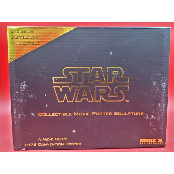 Sealed Star Wars A New Hope 1976 Convention Poster Sculpture