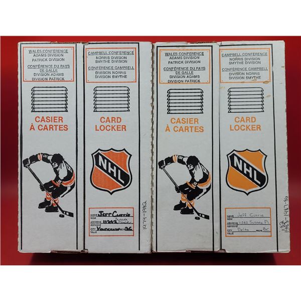 2 NHL Card Lockers & Assorted Cards