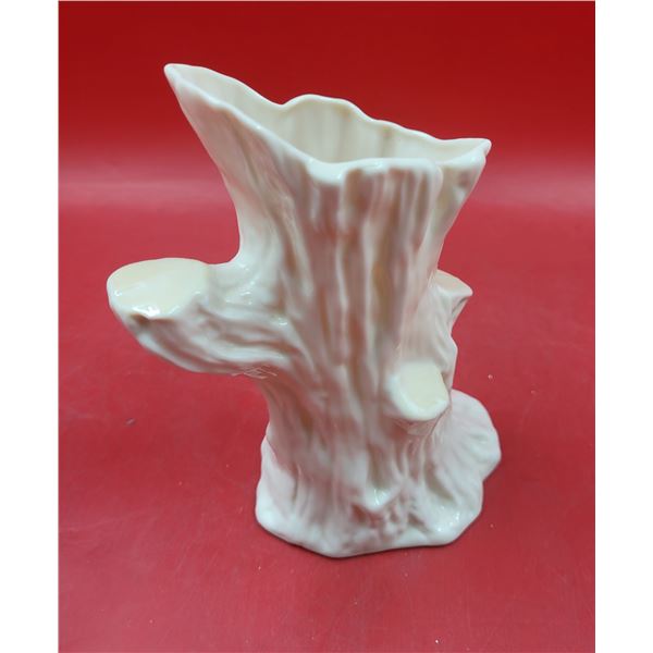 Belleek Tree Trunk Vase Made in Ireland