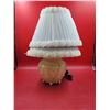 Image 1 : VTG Floral Table Lamp & 2 Ruffled Shades