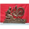 Image 1 : Plastic Woman Spinning Wool Wall Hanging