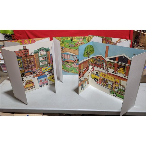 Lot of VTG Pretend Play Scenes