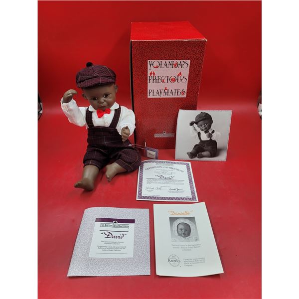 Yolanda's Precious Playmates "David" Doll w/ COA