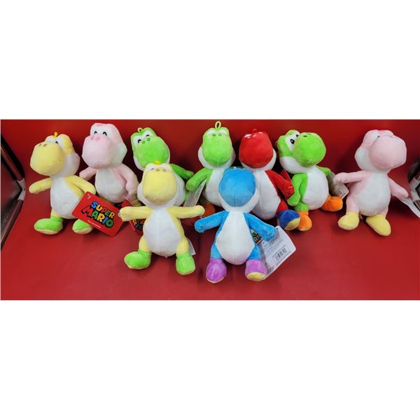 Lot of Super Mario Yoshi Plush Toys