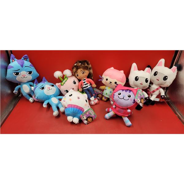 Lot of Gabby's Dollhouse Plush Toys