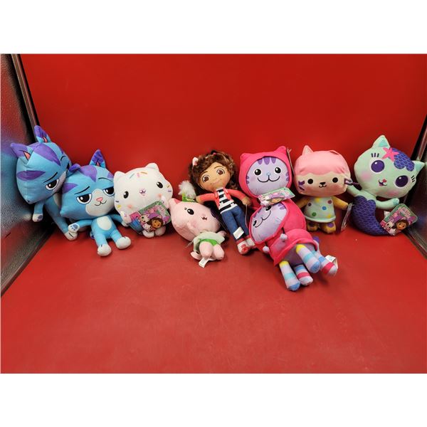 Lot of Gabby's Dollhouse Plush Toys