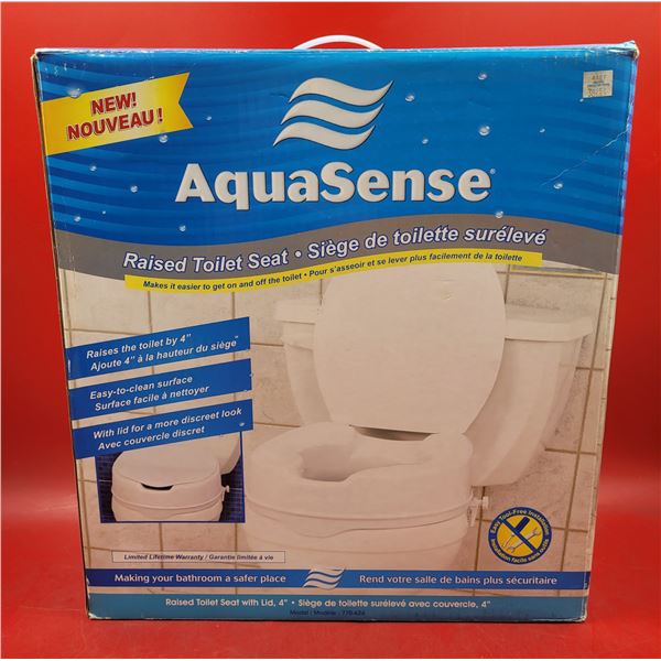 AquaSense Raised Toilet Seat