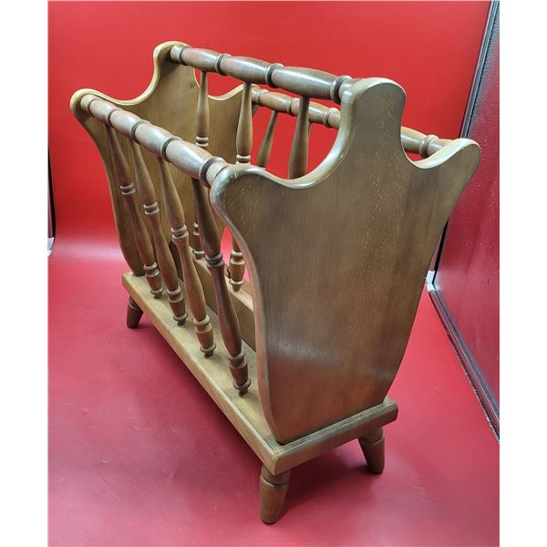 VTG Wooden Magazine Rack Made in Japan