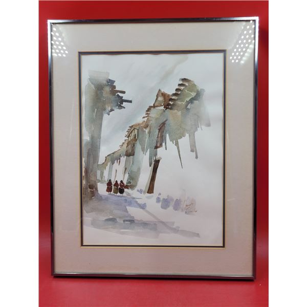 Framed & Signed Original Watercolor Painting