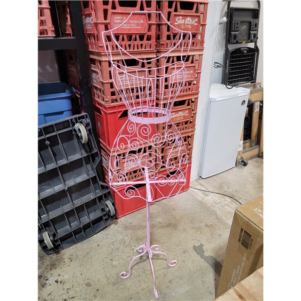 Pink Wire Dress Form