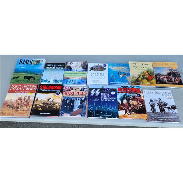 Lot of Assorted Books w/ First Nations, The Second World War, & More