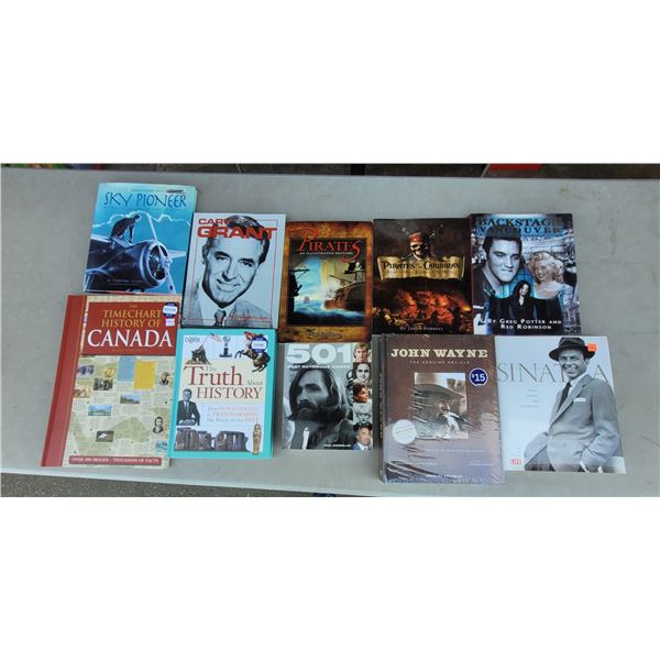 Lot of Assorted Books w/ Frank Sinatra, Pirates, Backstage Vancouver, & More