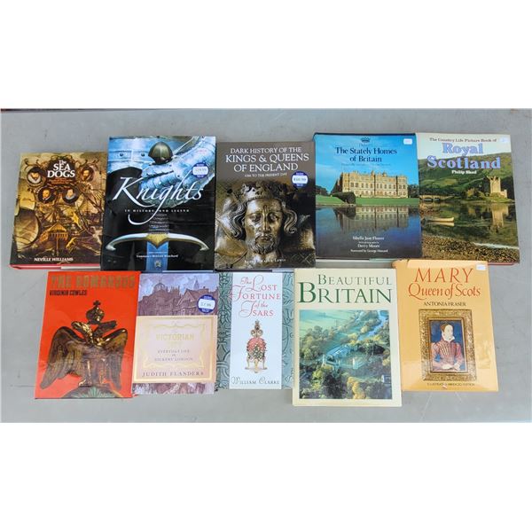 Lot of Assorted Books w/ Knights, The Sea Dogs, Kings & Queens of England, & More