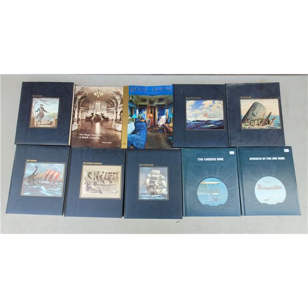 Lot of Assorted Books w/ America in The Air War, The Clipper Ships, The Carrier War, & More