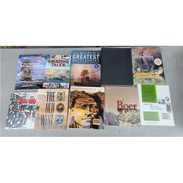 Lot of Assorted Books w/ The Native Americans, The Old West, & More