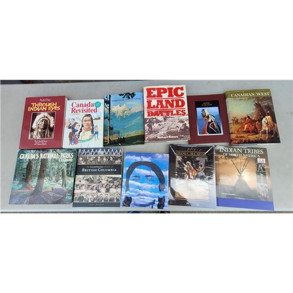 Lot of Assorted Books w/ Through Indian Eyes, Canada's National Parks, & More