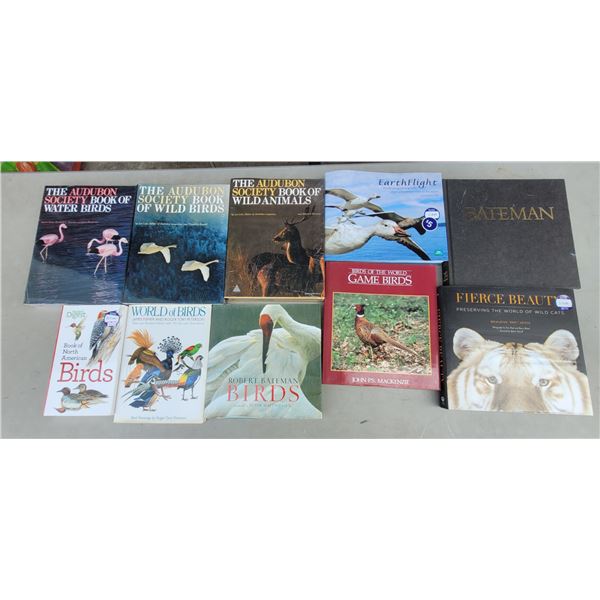 Lot of Assorted Animal Books w/ Birds, Bateman, Fierce Beauty, & More