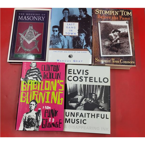 Lot of Assorted Books w/ Unfaithful Music, The Meaning of Masonry, & More