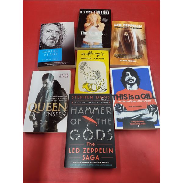 Lot of Assorted Music Books w/ Queen, Led Zeppelin, & More