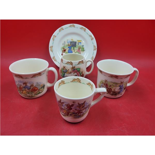 Lot of Royal Doulton "Bunnykins" Dishes Made in England