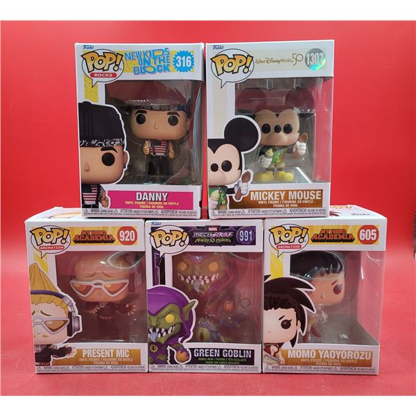 Lot of Assorted Funko Pop! Vinyl Figures w/ My Hero Academia, New Kids on The Block, & More