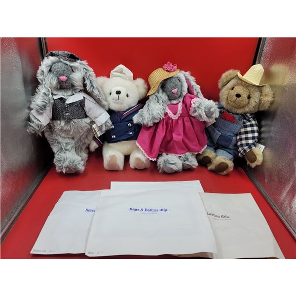Lot of Bears & Bedtime Mfg. Co. Collector Bears