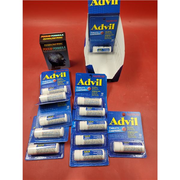 Lot of Advil & Concentration Aid